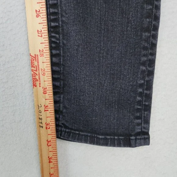 True Religion Jeans Mens 28 Black Rocco Relaxed Skinny Leg Flap Pocket Denim - Picture 5 of 13